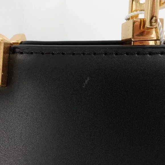 Tory Burch Women's Eleanor Leather Suede Satchel Handbag Black OS - Picture 9 of 12